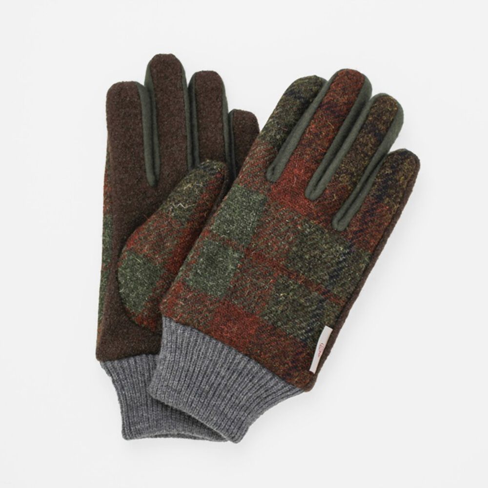 BACKYARD FAMILY「ハリスツイード 手袋 メンズ 通販 Harris Tweed グローブ 手ぶくろ」|手袋|ブラウン1
