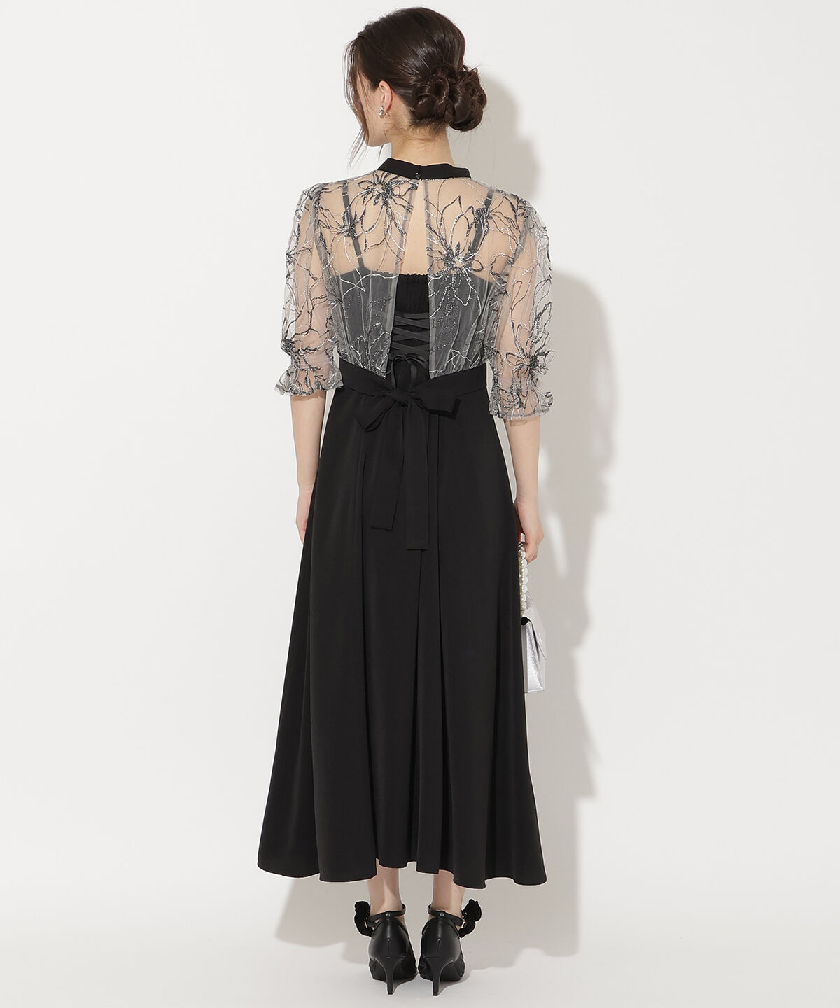 WILLSELECTION「バックウエストリボンブラウス&times;フレアキャミワンピース」|ドレス|