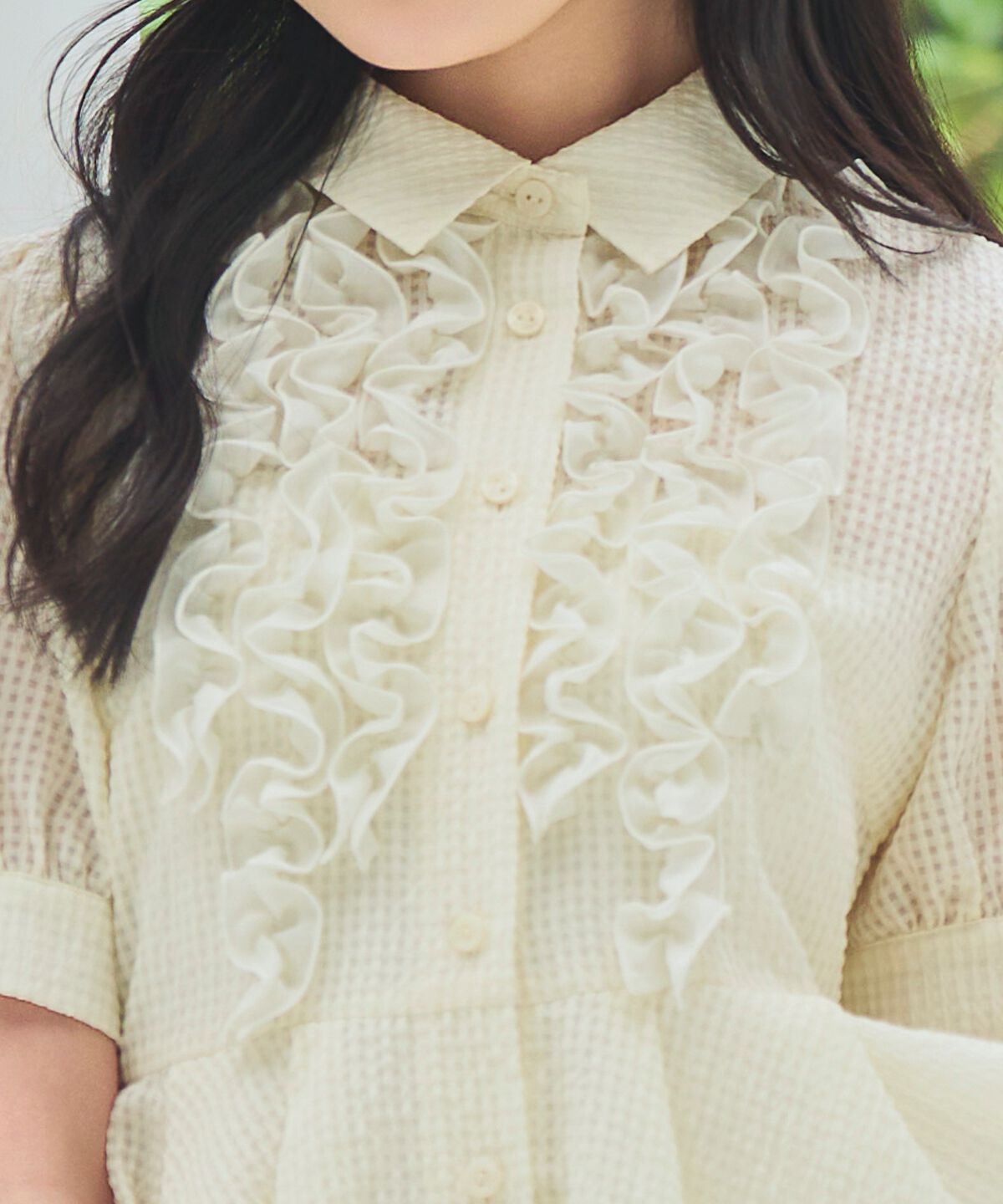 WILLSELECTION「フリルディティールペプラムブラウス」|シャツ・ブラウス|