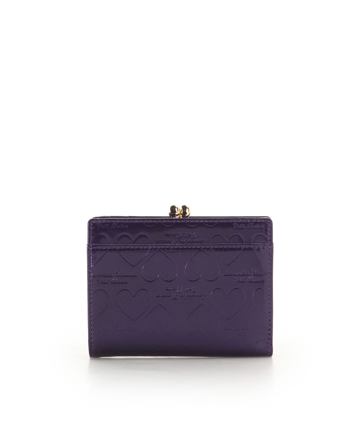 Samantha Thavasa Petit Choice「エナメルハート型押し 口金折財布」|財布|
