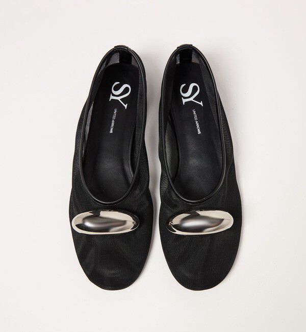 SY UNITED ARROWS「＜SY＞ビッグメタルシースルー フラット15&uarr;」|バレエシューズ|