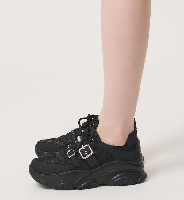 SY UNITED ARROWS「＜SY＞ダブルベルトレース スニーカー55&uarr;」|スニーカー|
