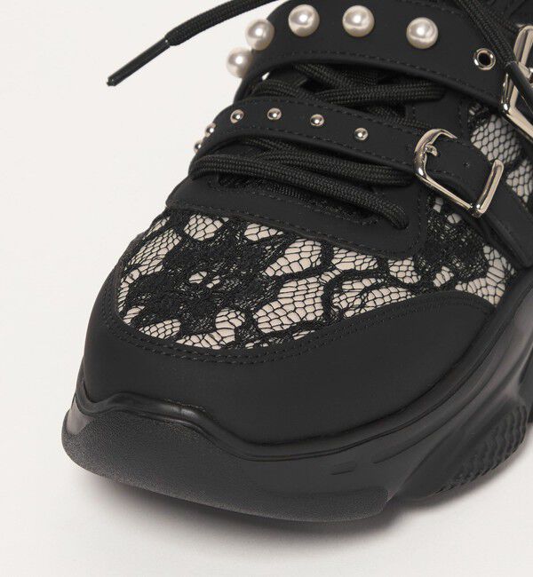 SY UNITED ARROWS「＜SY＞ダブルベルトレース スニーカー55&uarr;」|スニーカー|