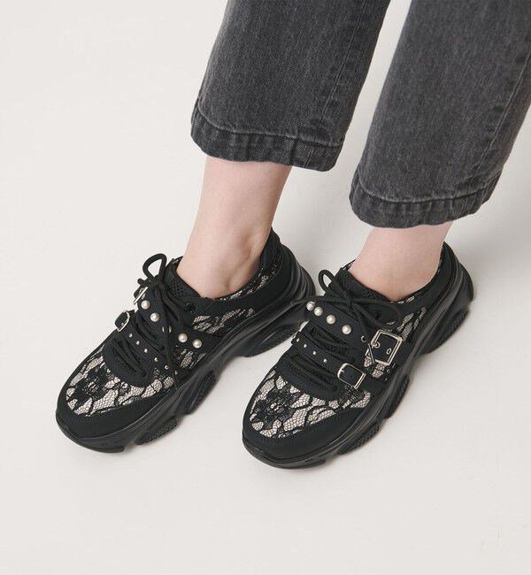 SY UNITED ARROWS「＜SY＞ダブルベルトレース スニーカー55&uarr;」|スニーカー|
