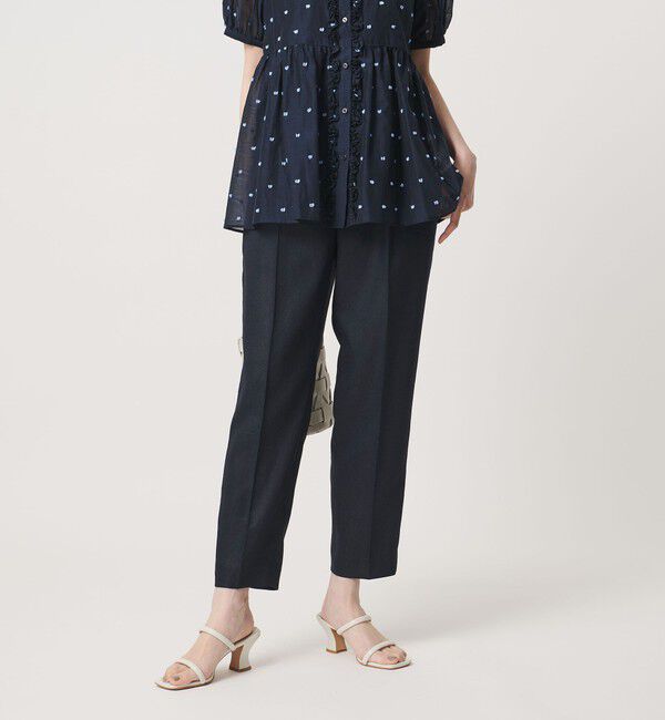 UNITED ARROWS「Spiree IAS タック テーパードパンツ ‐UVカット 接触冷感 ウォッシャブル‐」|スラックス|