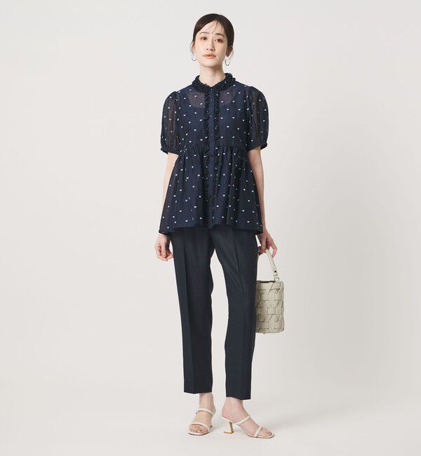 UNITED ARROWS「Spiree IAS タック テーパードパンツ ‐UVカット 接触冷感 ウォッシャブル‐」|スラックス|