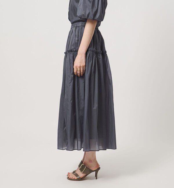 UNITED ARROWS「シアー タフタ ギャザースカート ‐はっ水 ウォッシャブル‐」|スカート|