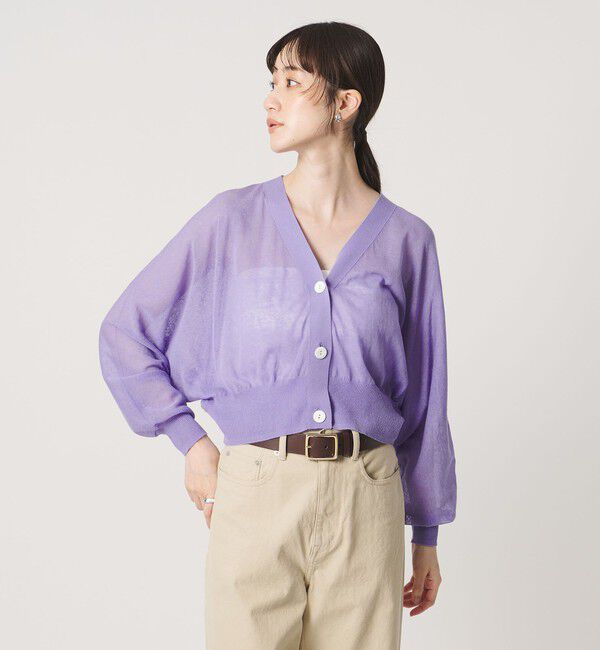 UNITED ARROWS「ドルマンスリーブ カーディガン ‐ウォッシャブル‐」|カーディガン|LILAC
