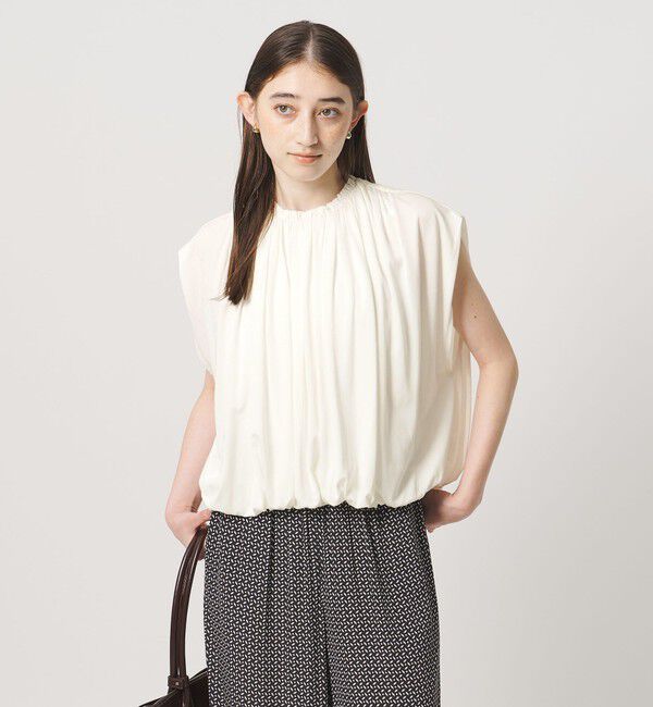 UNITED ARROWS「天竺 ギャザー バルーン カットソー」|Tシャツ・カットソー|