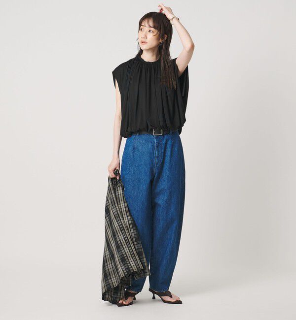 UNITED ARROWS「天竺 ギャザー バルーン カットソー」|Tシャツ・カットソー|