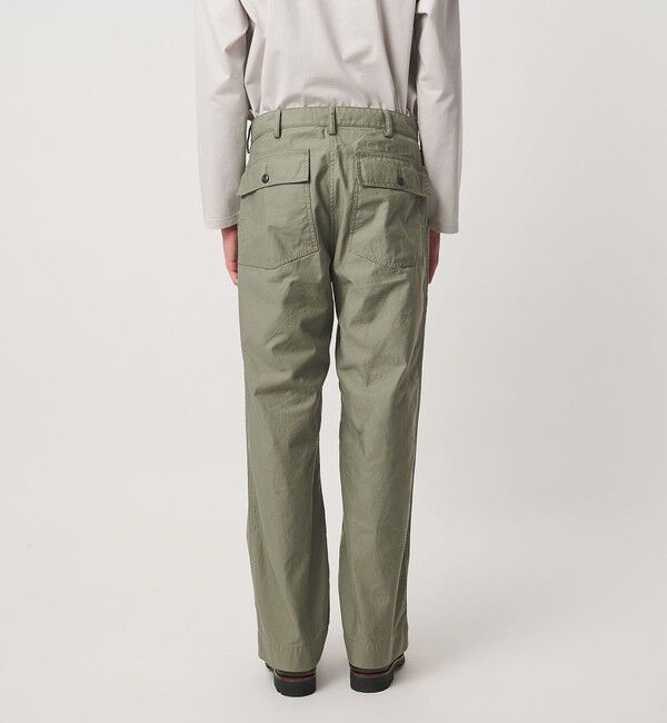 UNITED ARROWS「オーガニックコットン バックサテン ファティーグパンツ」|チノ|