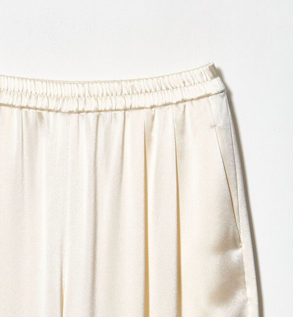 UNITED ARROWS「サテン ギャザー テーパード ワイドパンツ」|その他|