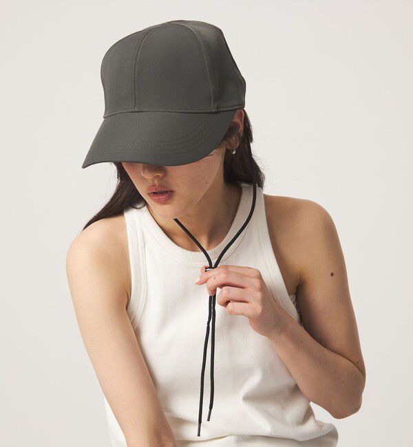 UNITED ARROWS green label relaxing「2WAY ワイドバイザー ツイル キャップ / 帽子 UVカット」|キャップ・キャスケット|DK.GRAY