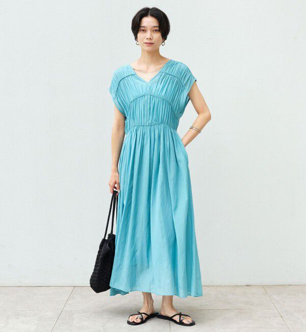 UNITED ARROWS green label relaxing「ティアード ギャザー ワンピース」|ワンピース|
