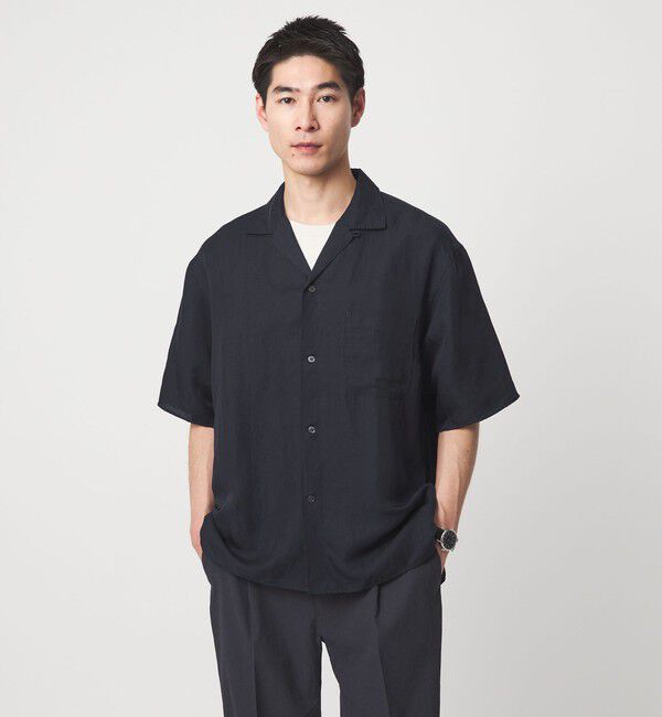 UNITED ARROWS green label relaxing「ウォッシュド オープンカラー 半袖 シャツ」|シャツ・ブラウス|