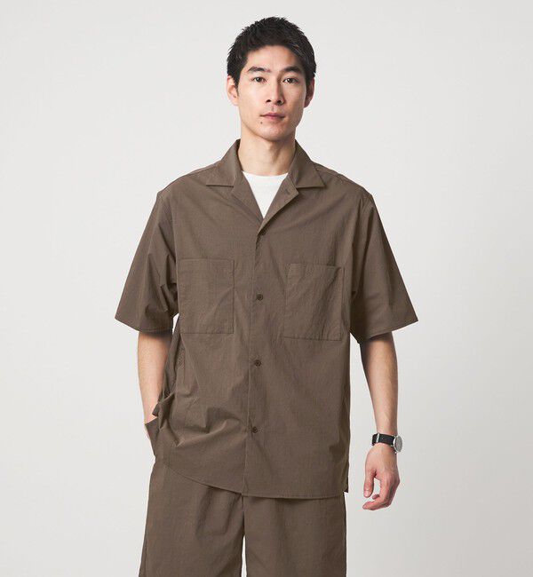 UNITED ARROWS green label relaxing「WONDER CLOTH オープンカラー 3ポケット 半袖シャツ -ストレッチ・接触冷感・吸水速乾-」|シャツ・ブラウス|