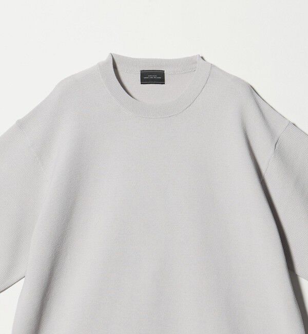 UNITED ARROWS green label relaxing「ガーター ドローコード 半袖 クルーネック ニット -ウォッシャブル・UVカット・遮熱-」|Tシャツ・カットソー|