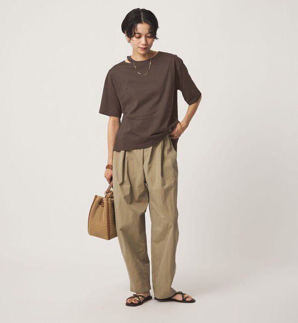 UNITED ARROWS green label relaxing「デコルテスリット Tシャツ 吸水速乾」|Tシャツ・カットソー|
