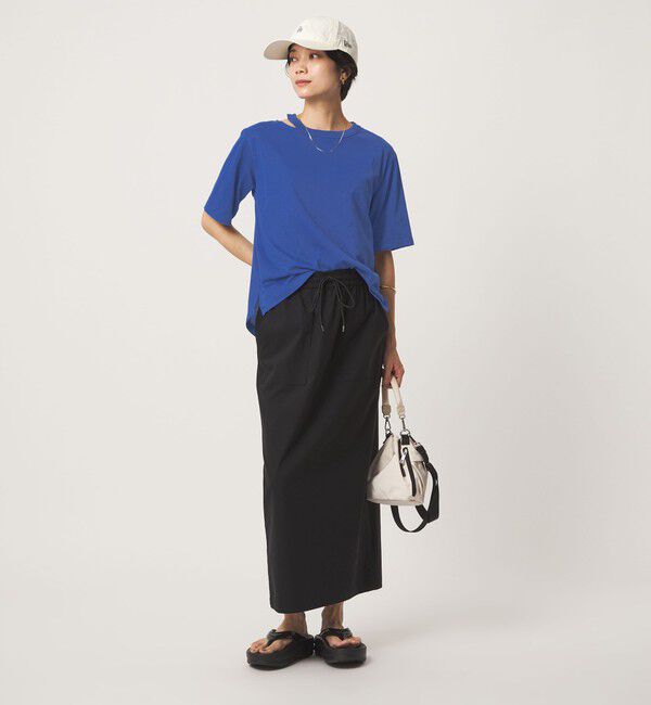 UNITED ARROWS green label relaxing「デコルテスリット Tシャツ 吸水速乾」|Tシャツ・カットソー|