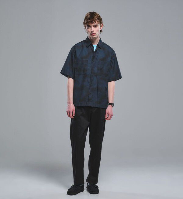 UNITED ARROWS green label relaxing「＜Phospho Graphica＞スプラッシュ パターン レギュラーカラー 半袖シャツ」|シャツ・ブラウス|