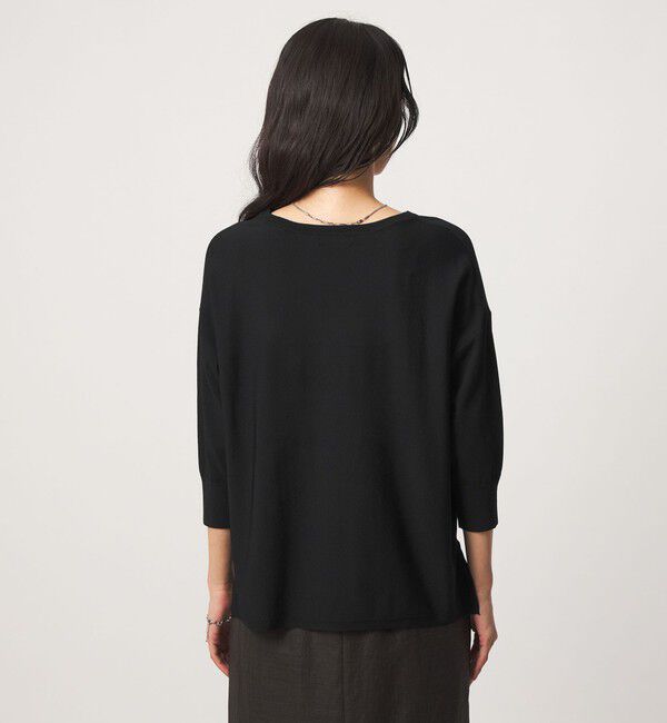 UNITED ARROWS green label relaxing「Vネック ドルマン プルオーバー ニット ウォッシャブル 接触冷感 UVカット」|ニット・セーター|