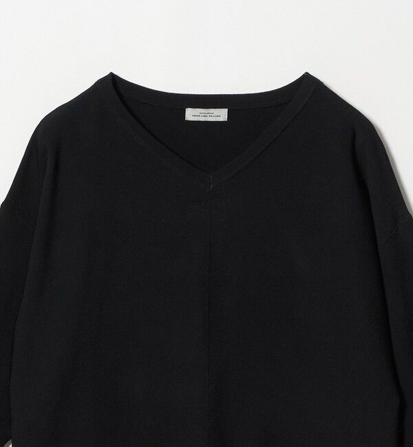 UNITED ARROWS green label relaxing「Vネック ドルマン プルオーバー ニット ウォッシャブル 接触冷感 UVカット」|ニット・セーター|