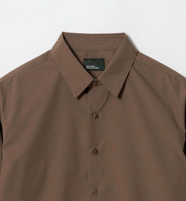UNITED ARROWS green label relaxing「【WEB限定】JUST fit コットンライク ポリエステル 長袖 シャツ」|シャツ・ブラウス|
