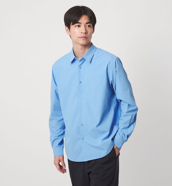 UNITED ARROWS green label relaxing「【WEB限定】JUST fit コットンライク ポリエステル 長袖 シャツ」|シャツ・ブラウス|COBALT