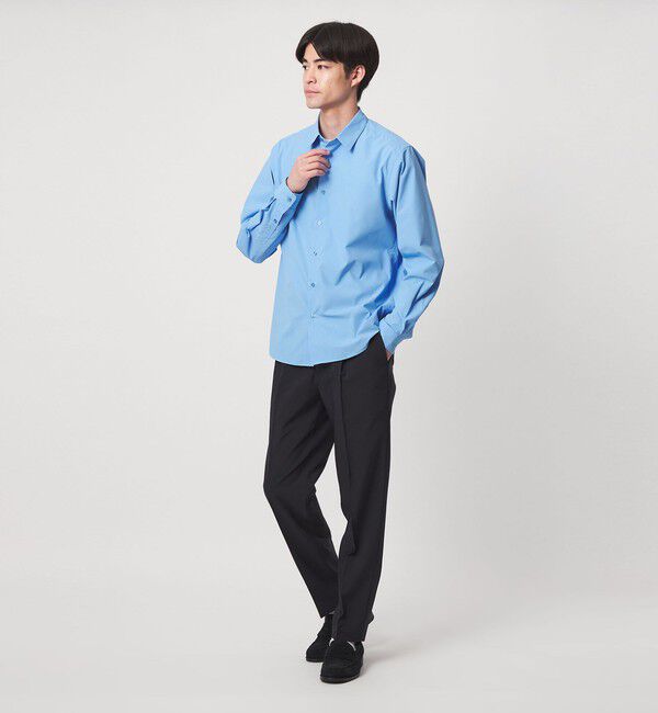 UNITED ARROWS green label relaxing「【WEB限定】JUST fit コットンライク ポリエステル 長袖 シャツ」|シャツ・ブラウス|