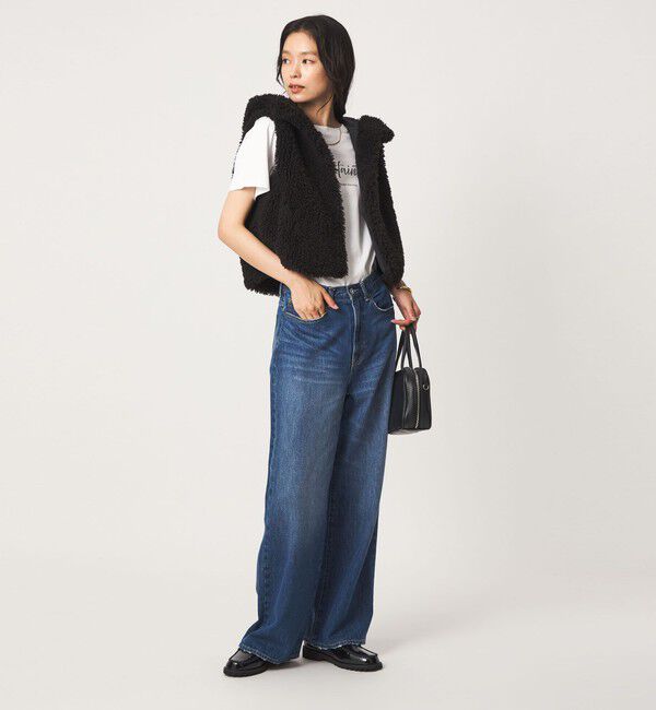 UNITED ARROWS green label relaxing「【別注】＜VINCENT PRADIER＞フェイクファー フード ベスト」|ベスト・ジレ|