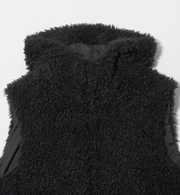 UNITED ARROWS green label relaxing「【別注】＜VINCENT PRADIER＞フェイクファー フード ベスト」|ベスト・ジレ|