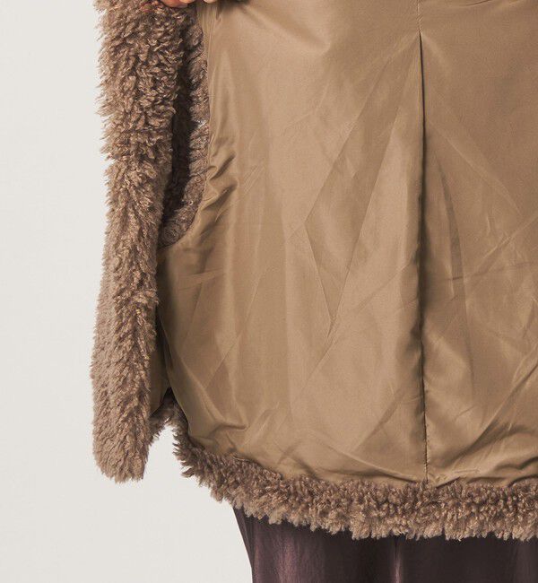 UNITED ARROWS green label relaxing「【別注】＜VINCENT PRADIER＞フェイクファー フード ベスト」|ベスト・ジレ|