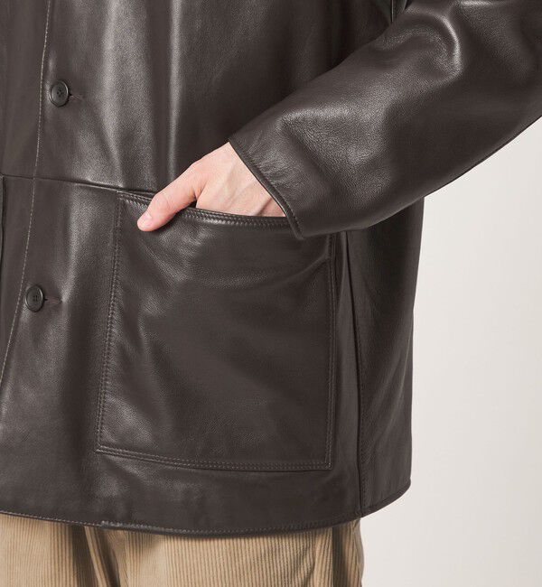 UNITED ARROWS green label relaxing「ラムレザー カバーオール」|その他|