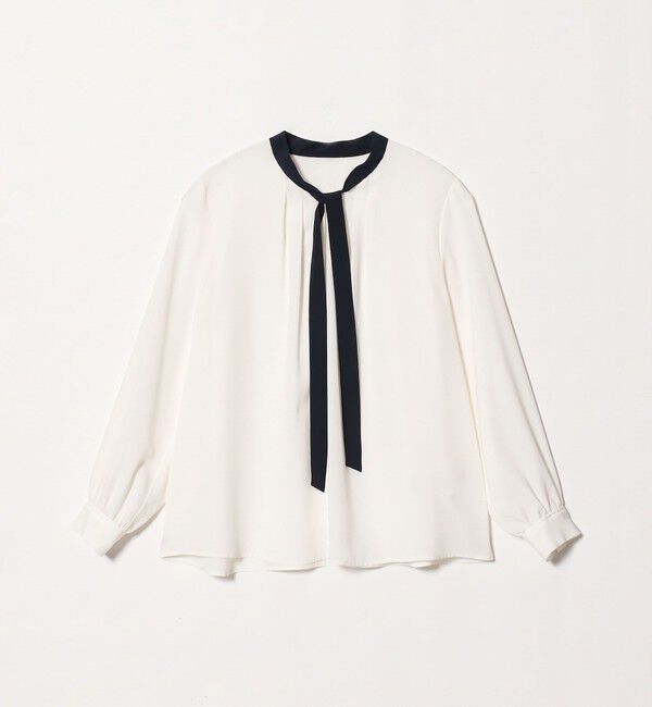 UNITED ARROWS green label relaxing「ボータイ ロングスリーブ ブラウス マシンウォッシャブル」|シャツ・ブラウス|