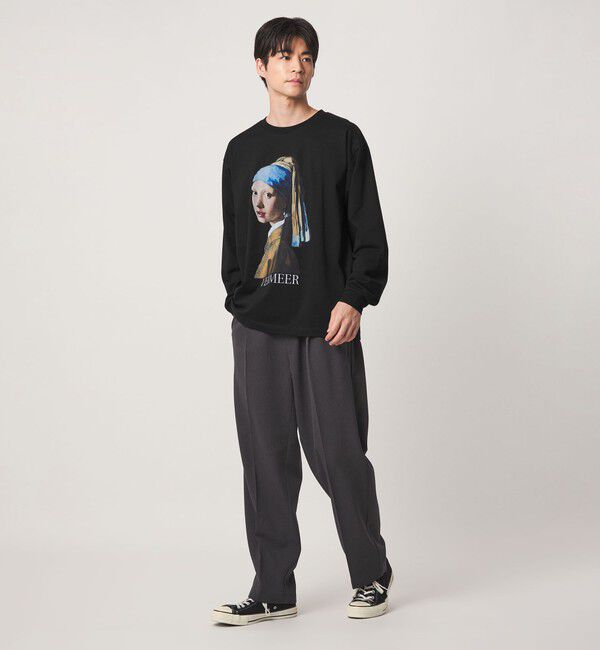 UNITED ARROWS green label relaxing「フェルメール クルーネック プリント 長袖 Tシャツ」|Tシャツ・カットソー|