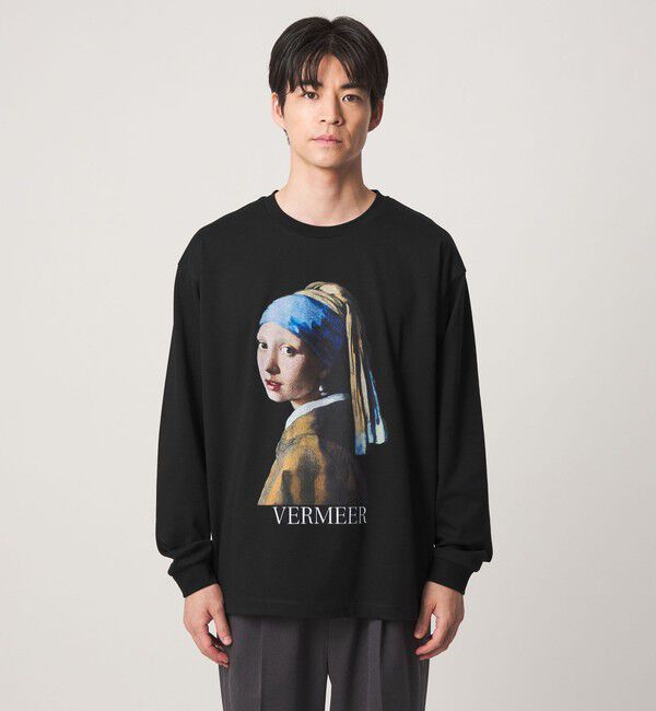 UNITED ARROWS green label relaxing「フェルメール クルーネック プリント 長袖 Tシャツ」|Tシャツ・カットソー|