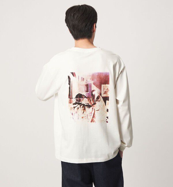 UNITED ARROWS green label relaxing「フェルメール クルーネック プリント 長袖 Tシャツ」|Tシャツ・カットソー|