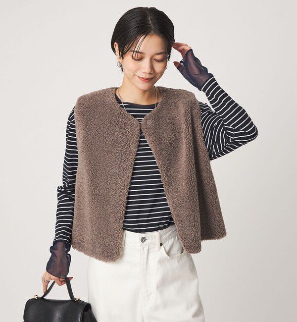 UNITED ARROWS green label relaxing「ソデ チュール プルオーバー カットソー」|Tシャツ・カットソー|