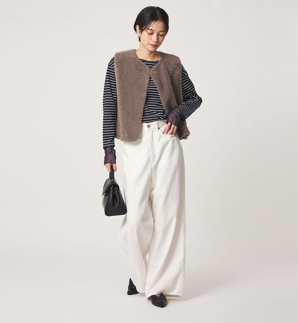 UNITED ARROWS green label relaxing「ソデ チュール プルオーバー カットソー」|Tシャツ・カットソー|
