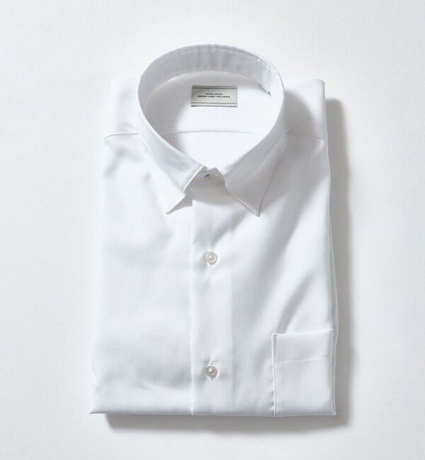 UNITED ARROWS green label relaxing「エブリット コットンオックス ソリッド スナップ ボタンダウン シャツ -イージーアイロン-」|シャツ・ブラウス|WHITE