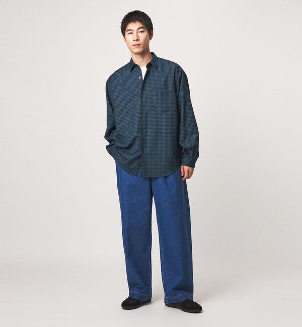 UNITED ARROWS green label relaxing「ウォッシャブル ビエラチェック ジャストルーズ 長袖 シャツ」|シャツ・ブラウス|