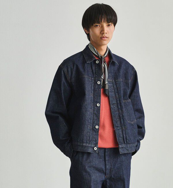 UNITED ARROWS green label relaxing「ファーストタイプ デニム ジャケット」|ブルゾン・スタジャン|NAVY