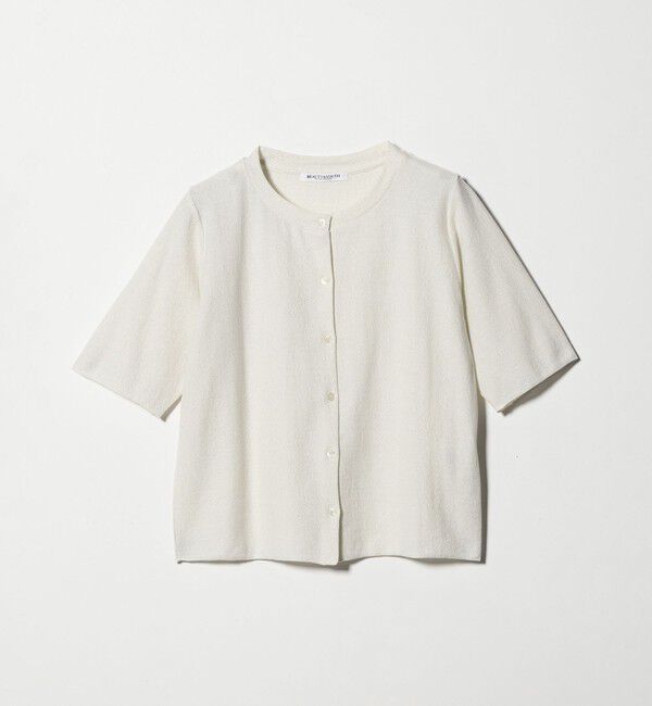 BEAUTY&YOUTH UNITED ARROWS「【WEB限定】ラメ ショートスリーブカーディガン」|カーディガン|