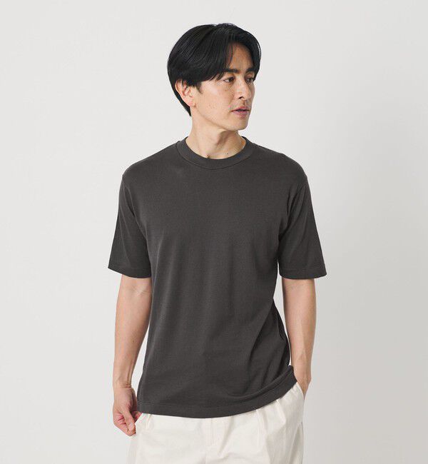 BEAUTY&YOUTH UNITED ARROWS「コットン カシミヤ クルーネック Tシャツ ウォッシャブル」|Tシャツ・カットソー|