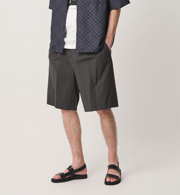 BEAUTY&YOUTH UNITED ARROWS「ウーステッド リラックス イージー ショーツ ウォッシャブル」|その他|DK.GRAY