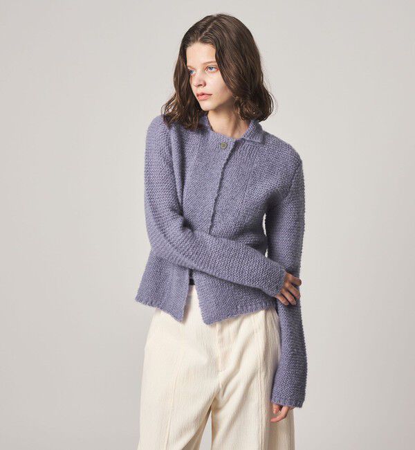 STEVEN ALAN「＜Steven Alan＞ウール モヘヤ ナイロン ボタン カーディガン」|カーディガン|