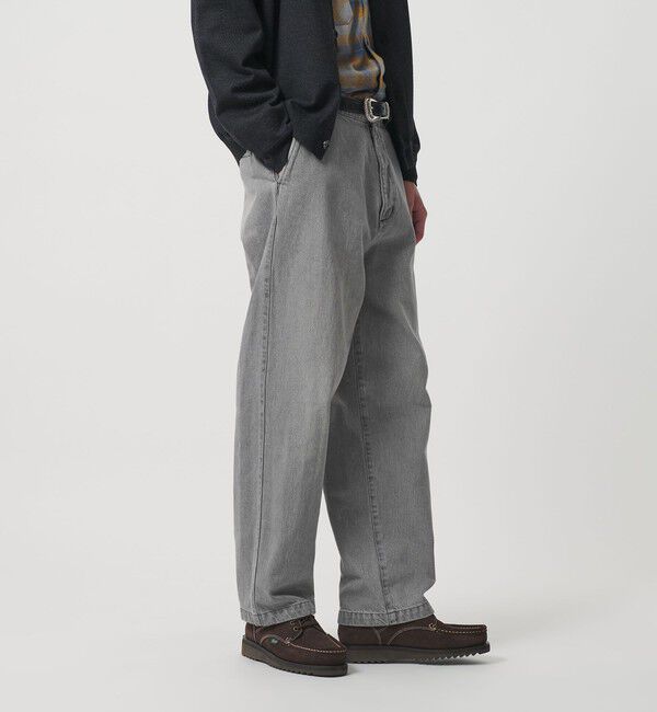 BEAUTY&YOUTH UNITED ARROWS「グレー デニム スラックス NO.9」|チノ|LT.GRAY