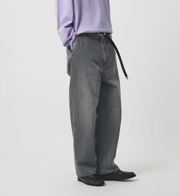 BEAUTY&YOUTH UNITED ARROWS「グレー デニム スラックス NO.9」|チノ|