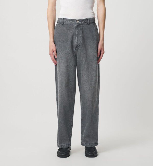 BEAUTY&YOUTH UNITED ARROWS「グレー デニム スラックス NO.9」|チノ|