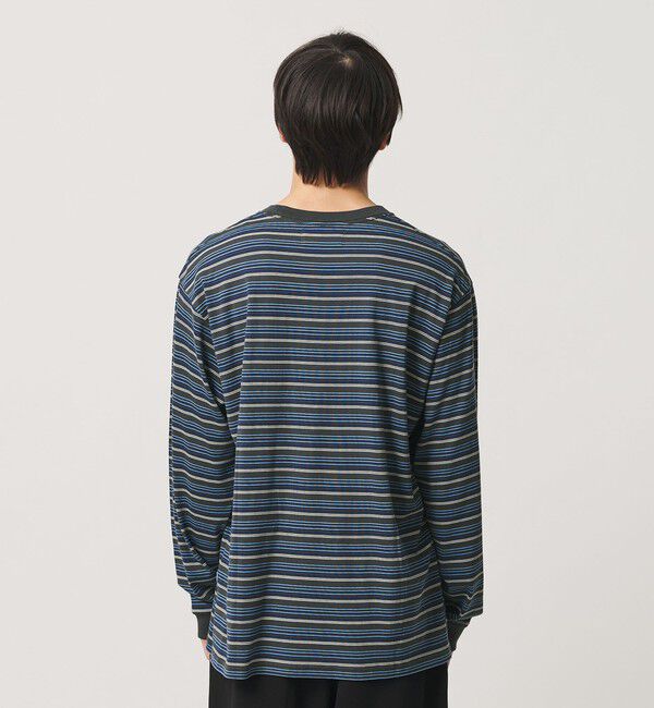 NICE WEATHER「＜NICE WEATHER＞マルチボーダー ロングスリーブ Tシャツ」|Tシャツ・カットソー|